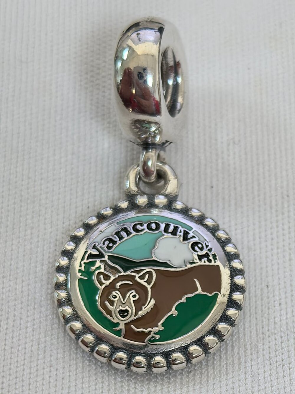 Pandora Vancouver Exclusive Dangle Charm Pendant, S925 Silver Jewelry